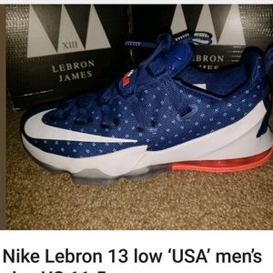 LeBron James 13 Low "USA" Mens Size 11.5 New w Box